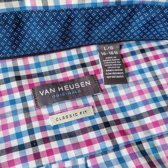 Originals Long Sleeve Shirt Striped Classic Fit Large - Picture 3 of 4